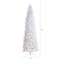 10ft. Pre-Lit Slim White Artificial Christmas Tree, Warm White LED Lights